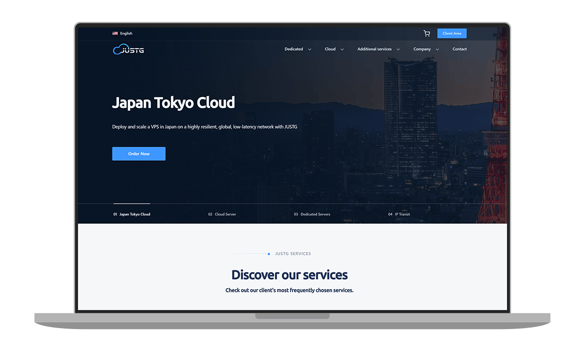 #优惠# JustG - $9/月 带宽500M 俄罗斯cn2 南非cn2 日本VPS